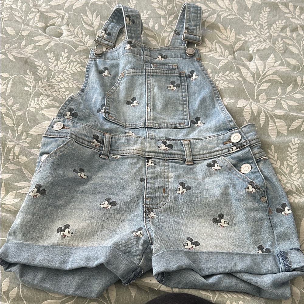 Kids Denim Overalls with Character Print